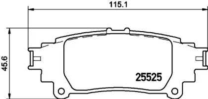 Комплект тормозных колодок PAGID T3147