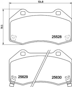 Комплект тормозных колодок PAGID T2691