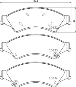 Комплект тормозных колодок PAGID T2173