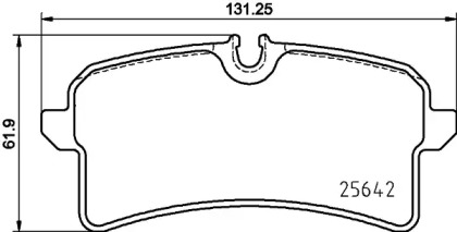 Комплект тормозных колодок PAGID T2370