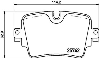 Комплект тормозных колодок PAGID T2286