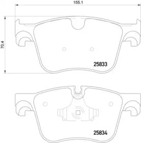 Комплект тормозных колодок PAGID T2292