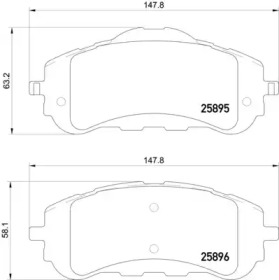 Комплект тормозных колодок PAGID T2313