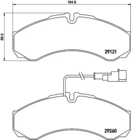 Комплект тормозных колодок PAGID C4077