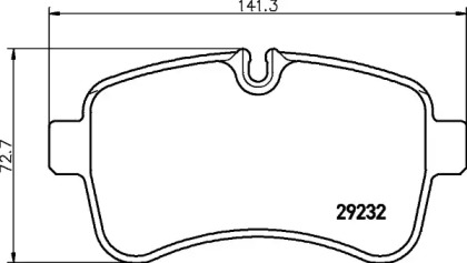 Комплект тормозных колодок PAGID C6029