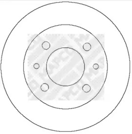 Тормозной диск MAPCO 15270