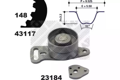 Ременный комплект MAPCO 23119