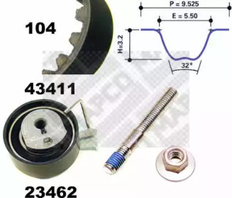 Ременный комплект MAPCO 23411