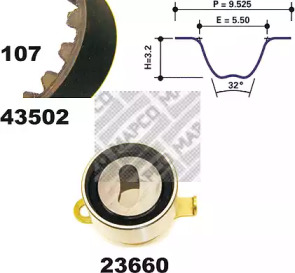 Ременный комплект MAPCO 23502