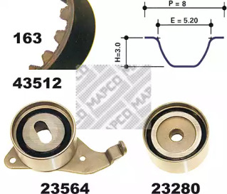 Ременный комплект MAPCO 23512