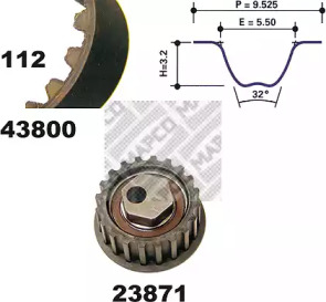 Ременный комплект MAPCO 23800