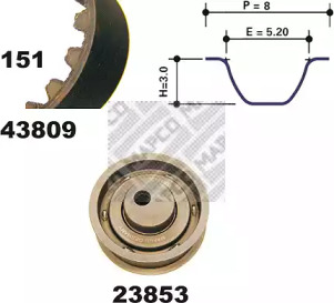 Ременный комплект MAPCO 23809