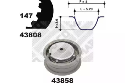 Ременный комплект MAPCO 23826