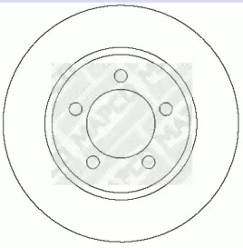 Тормозной диск MAPCO 25603