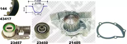 Комплект водяного насоса / зубчатого ремня MAPCO 41417