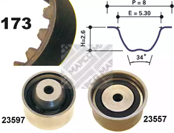 Ременный комплект MAPCO 73540