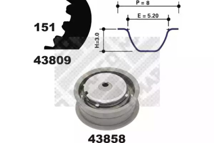 Ременный комплект MAPCO 73815