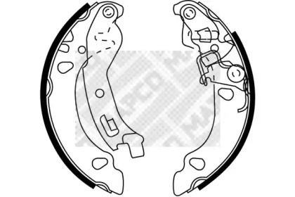 Комлект тормозных накладок MAPCO 8035