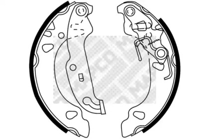 Комлект тормозных накладок MAPCO 8770