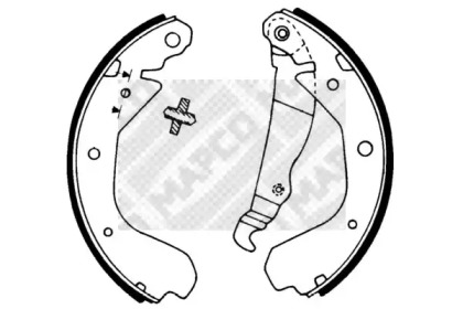 Комлект тормозных накладок MAPCO 8809