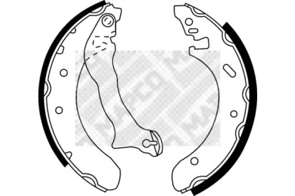 Комлект тормозных накладок MAPCO 8819
