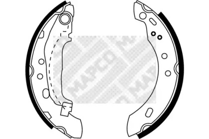 Комлект тормозных накладок MAPCO 8857