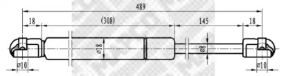 Газовая пружина MAPCO 91601