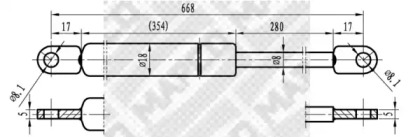 Газовая пружина MAPCO 91802