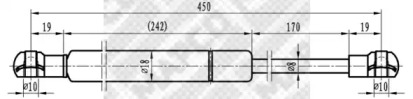 Газовая пружина MAPCO 91856