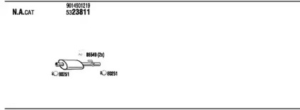 Глушитель FONOS MBH08752