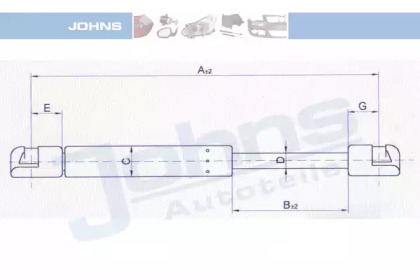 Газовая пружина JOHNS 32 15 95-92