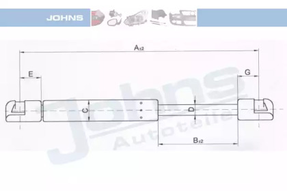 Газовая пружина JOHNS 32 51 95-91