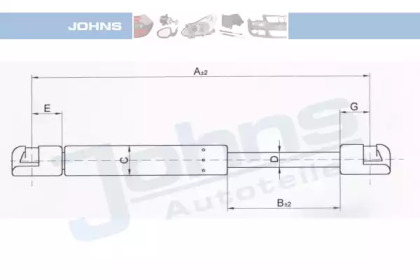 Газовая пружина JOHNS 60 07 95-91