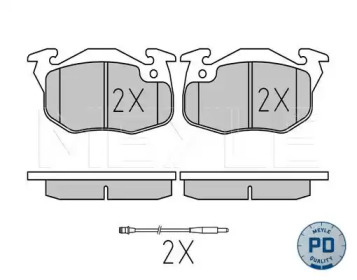 Комплект тормозных колодок MEYLE 025 209 0518/PD