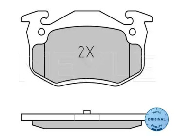 Комплект тормозных колодок MEYLE 025 209 7311