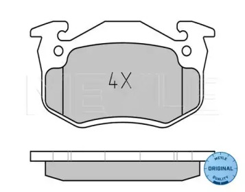 Комплект тормозных колодок MEYLE 025 210 9615/W
