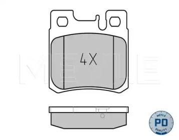 Комплект тормозных колодок MEYLE 025 211 9715/PD