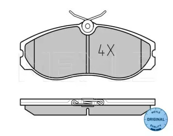 Комплект тормозных колодок MEYLE 025 214 8115