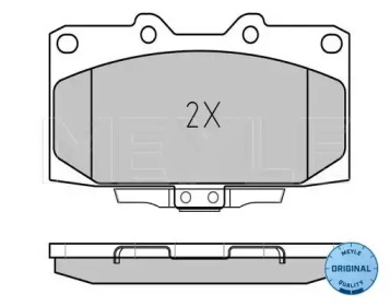Комплект тормозных колодок MEYLE 025 218 5415/W