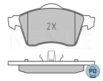 Комплект тормозных колодок MEYLE 025 218 8319/PD