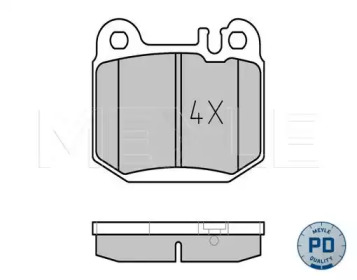 Комплект тормозных колодок MEYLE 025 231 5716/PD