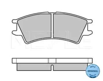 Комплект тормозных колодок MEYLE 025 232 3816/W
