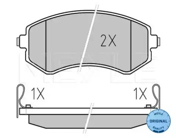 Комплект тормозных колодок MEYLE 025 235 0216/W