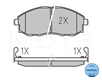 Комплект тормозных колодок MEYLE 025 235 3617/W