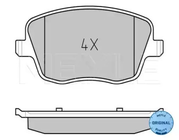 Комплект тормозных колодок MEYLE 025 235 8118