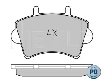 Комплект тормозных колодок MEYLE 025 236 1318/PD