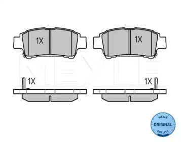 Комплект тормозных колодок MEYLE 025 236 4616/W