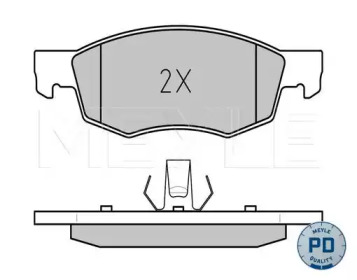 Комплект тормозных колодок MEYLE 025 238 4218/PD
