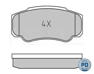 Комплект тормозных колодок MEYLE 025 239 2120/PD