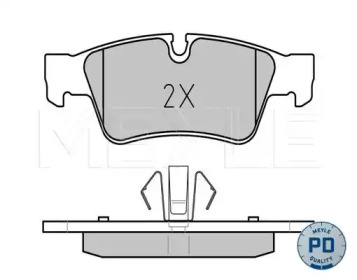 Комплект тормозных колодок MEYLE 025 239 2318/PD